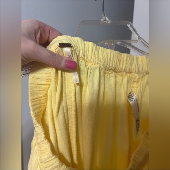 Free People Yellow Quinn Pants (Large) - Picture 3 of 3